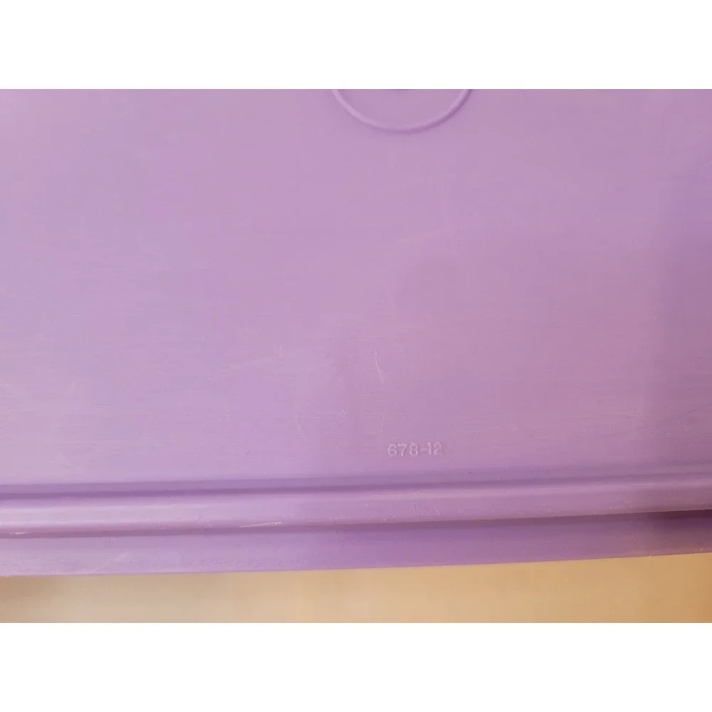 *RARE* Tupperware Kracker Keeper Rectangular Food Storage Container Purple Lid